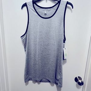 GAIAM Sleet Heather Everyday Sleeveless Top Fitness Slim Fit